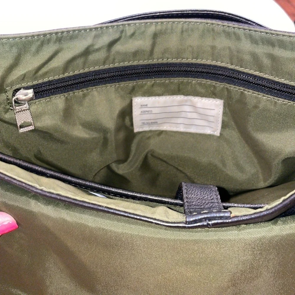 Jack Spade - Men's Pebble Leather Messenger Bag adjustable strap UB 2